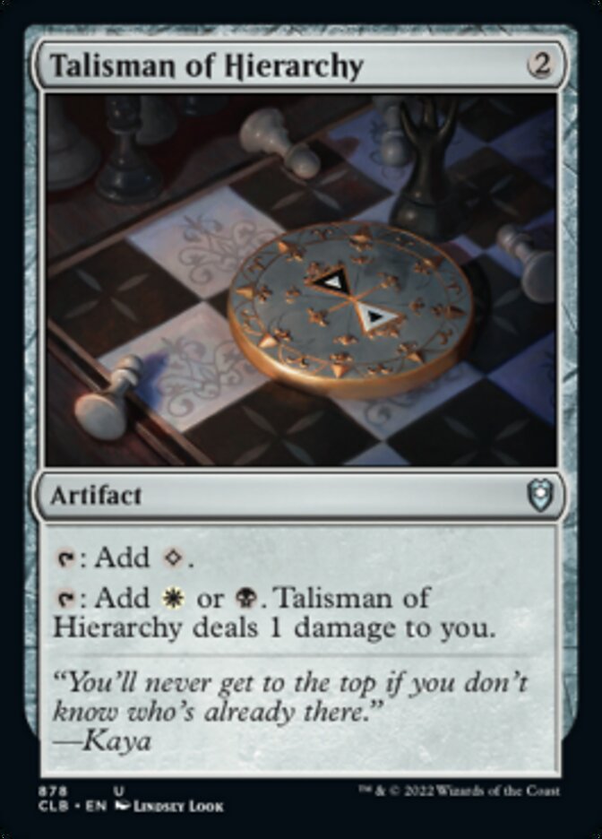 Talisman of Hierarchy [Commander Legends: Battle for Baldur's Gate] | Play N Trade Winnipeg