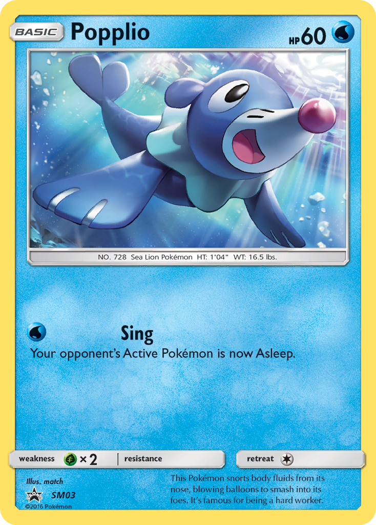 Popplio (SM03) [Sun & Moon: Black Star Promos] | Play N Trade Winnipeg