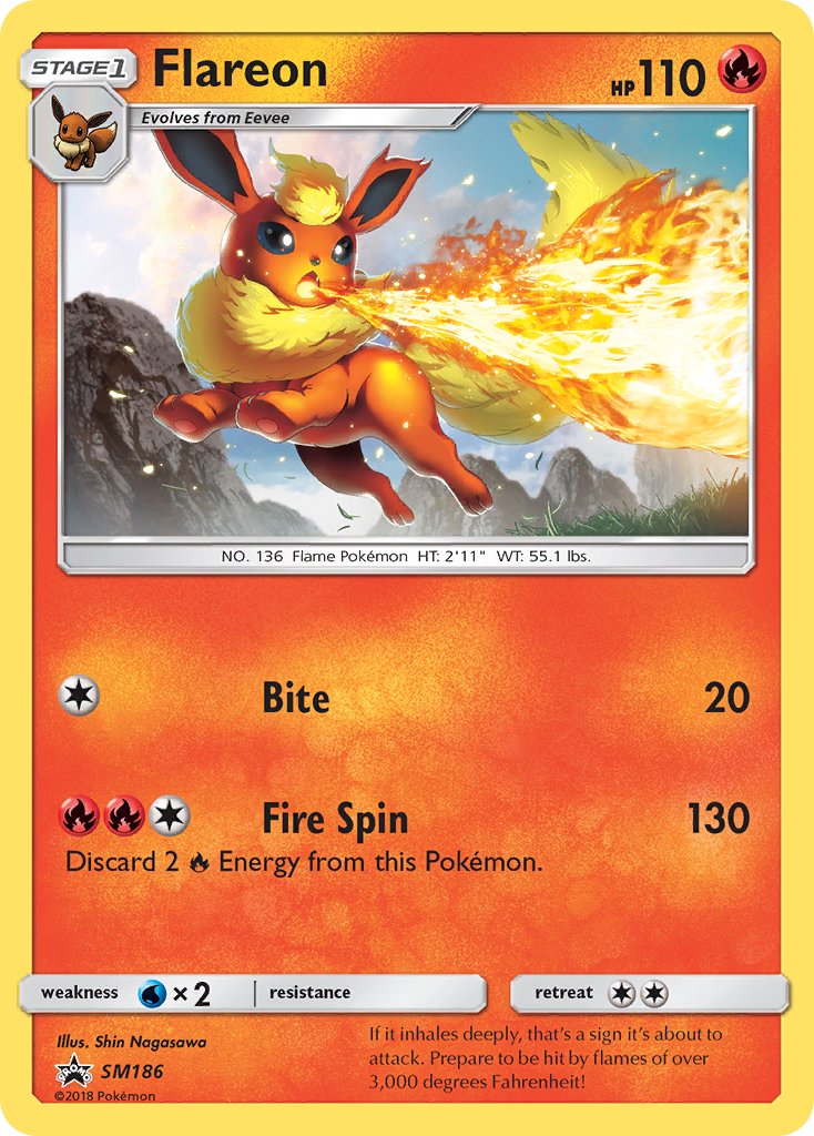 Flareon (SM186) [Sun & Moon: Black Star Promos] | Play N Trade Winnipeg