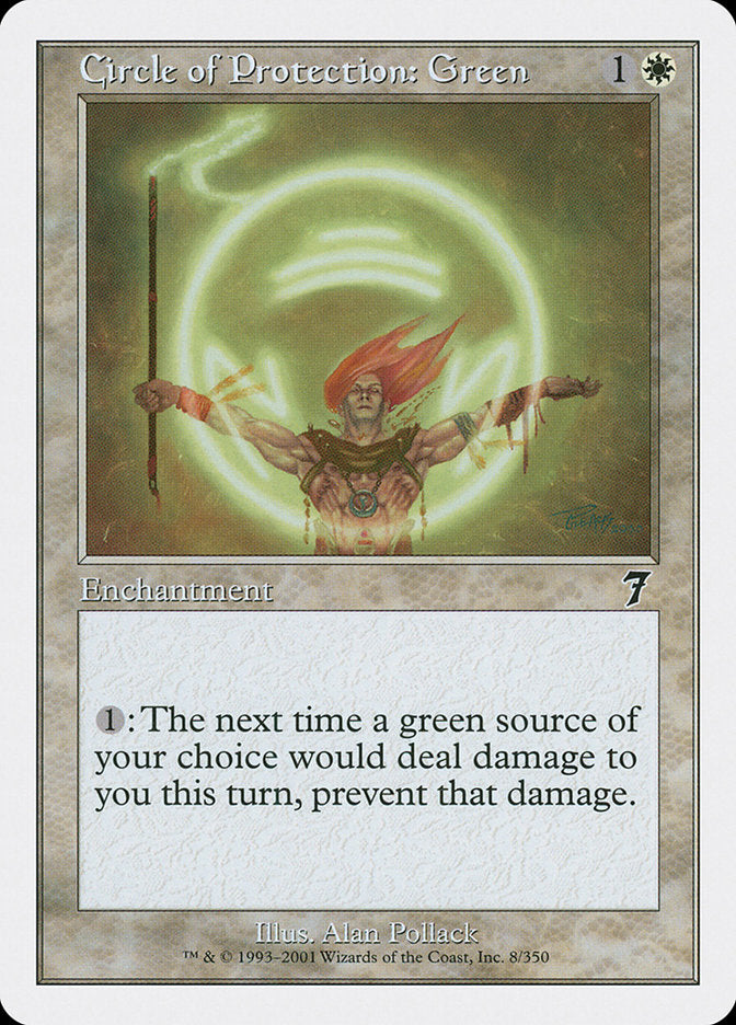 Circle of Protection: Green [Seventh Edition] | Play N Trade Winnipeg