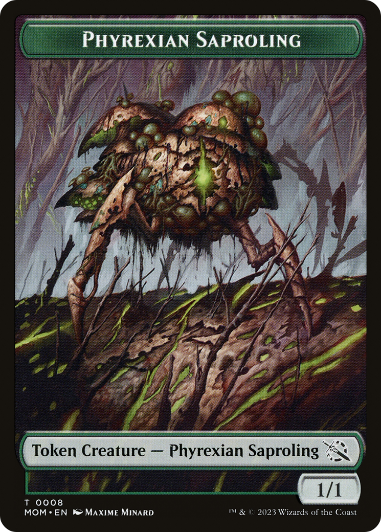 Treasure (20) // Phyrexian Saproling Double-Sided Token [March of the Machine Tokens] | Play N Trade Winnipeg