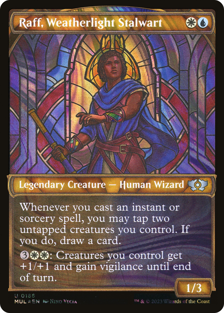 Raff, Weatherlight Stalwart (Halo Foil) [Multiverse Legends] | Play N Trade Winnipeg