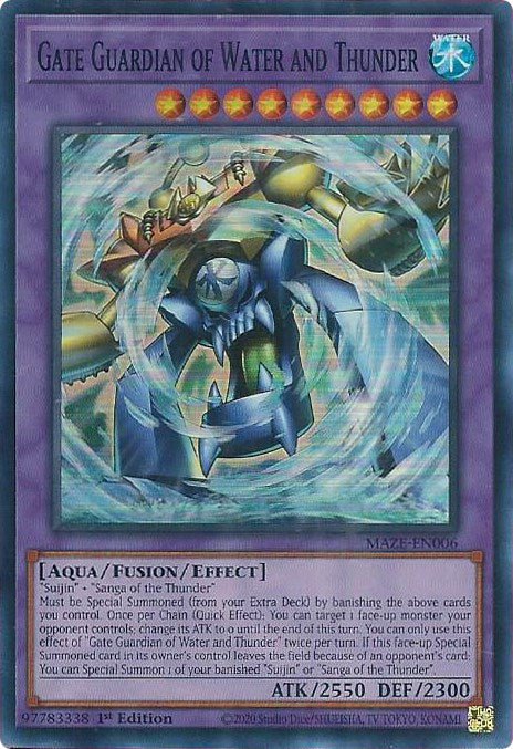 Gate Guardian of Water and Thunder [MAZE-EN006] Super Rare | Play N Trade Winnipeg