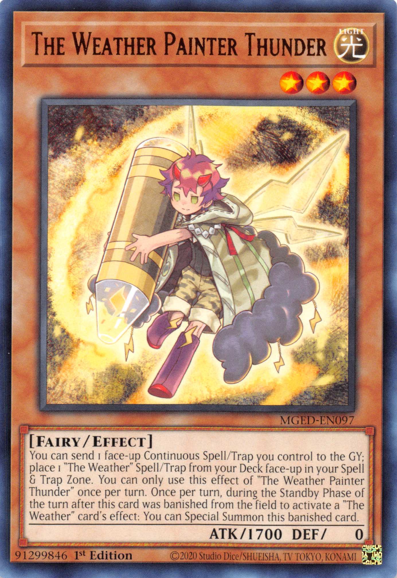 The Weather Painter Thunder [MGED-EN097] Rare | Play N Trade Winnipeg