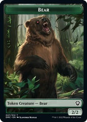 Kavu // Bear Double-sided Token [Dominaria United Commander Tokens] | Play N Trade Winnipeg