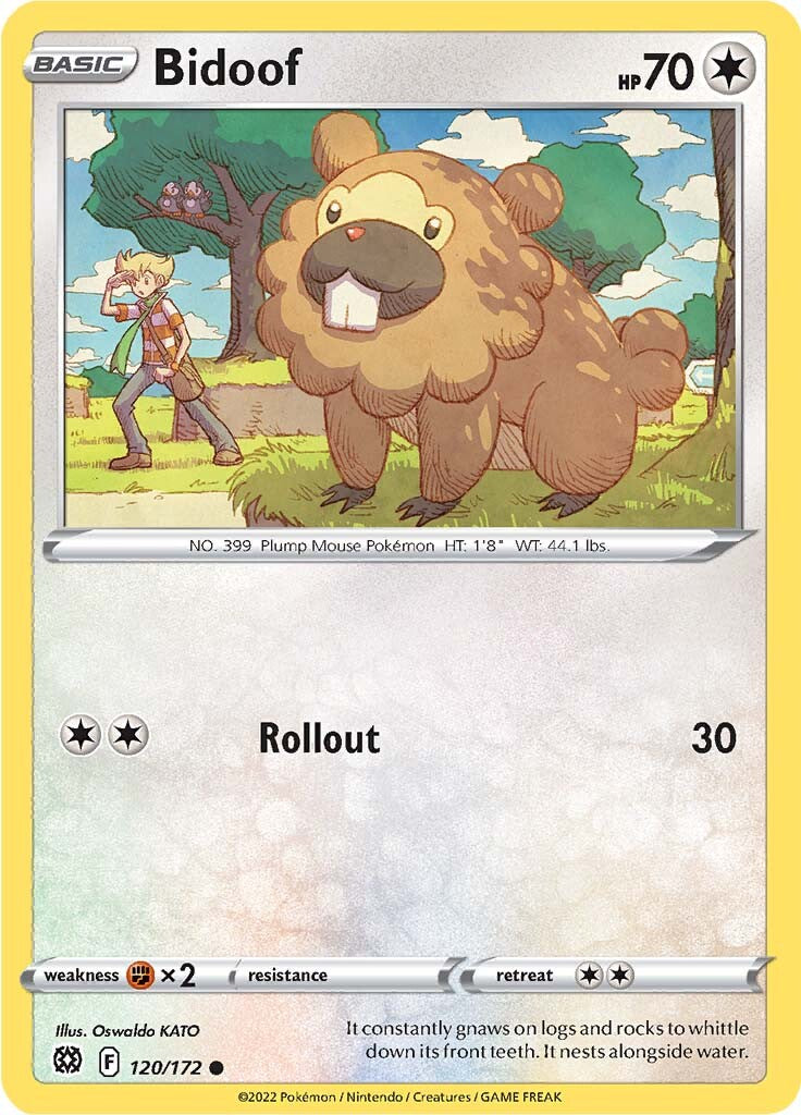 Bidoof (120/172) [Sword & Shield: Brilliant Stars] | Play N Trade Winnipeg