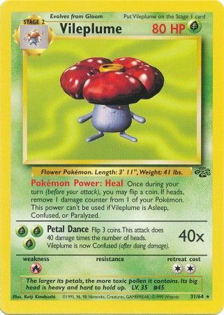 Vileplume (31/64) [Jungle Unlimited] | Play N Trade Winnipeg