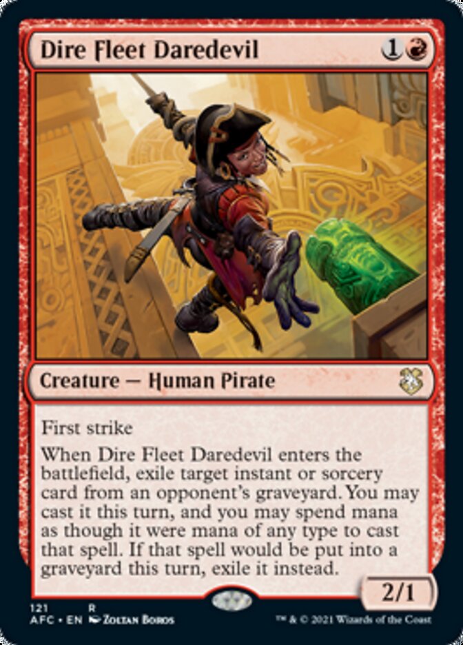 Dire Fleet Daredevil [Dungeons & Dragons: Adventures in the Forgotten Realms Commander] | Play N Trade Winnipeg