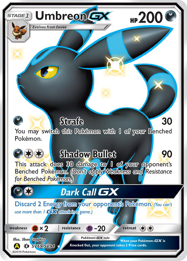 Umbreon GX (SV69/SV94) [Sun & Moon: Hidden Fates - Shiny Vault] | Play N Trade Winnipeg