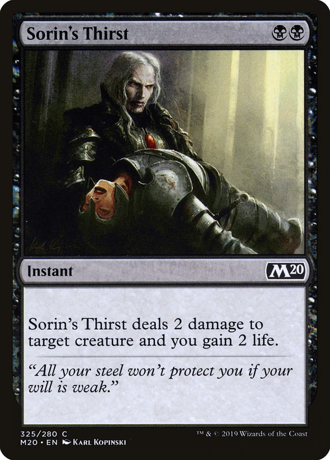 Sorin's Thirst [Core Set 2020] | Play N Trade Winnipeg