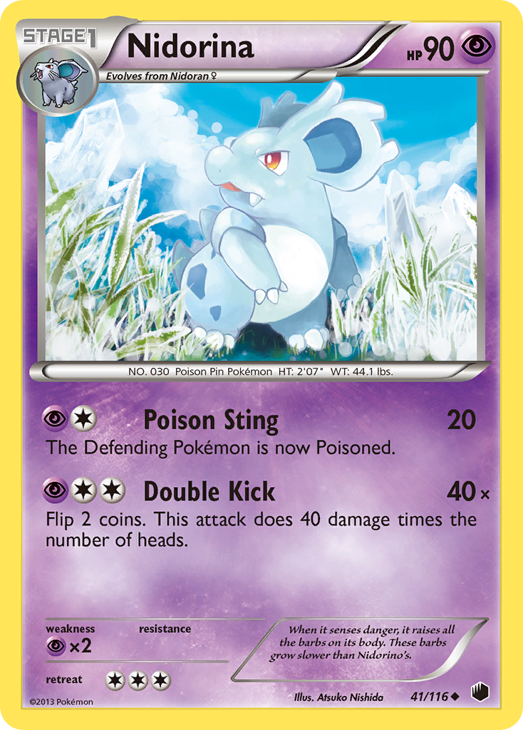 Nidorina (41/116) [Black & White: Plasma Freeze] | Play N Trade Winnipeg