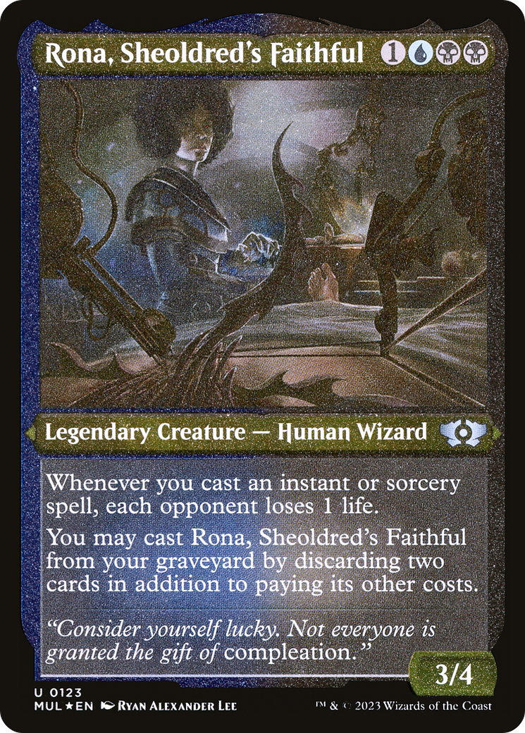 Rona, Sheoldred's Faithful (Foil Etched) [Multiverse Legends] | Play N Trade Winnipeg