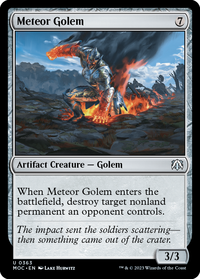 Meteor Golem [March of the Machine Commander] | Play N Trade Winnipeg