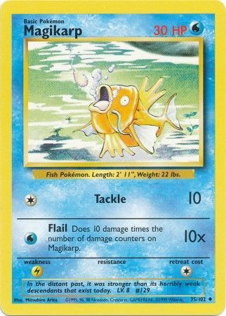 Magikarp (35/102) [Base Set Unlimited] | Play N Trade Winnipeg