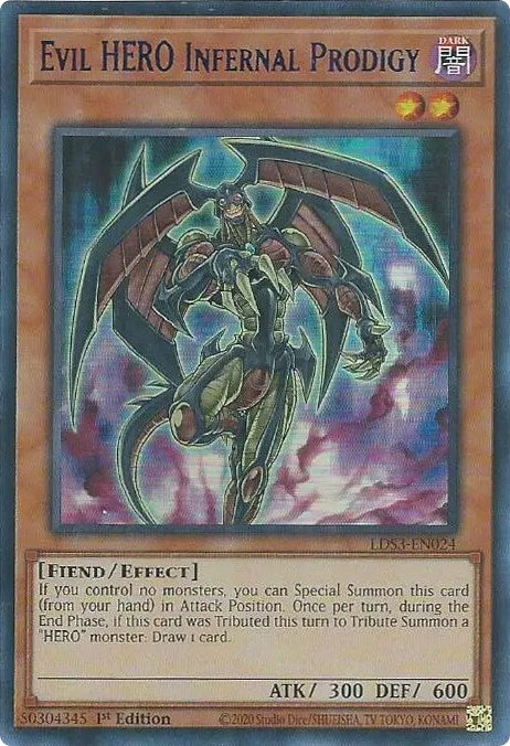 Evil HERO Infernal Prodigy (Blue) [LDS3-EN024] Ultra Rare | Play N Trade Winnipeg