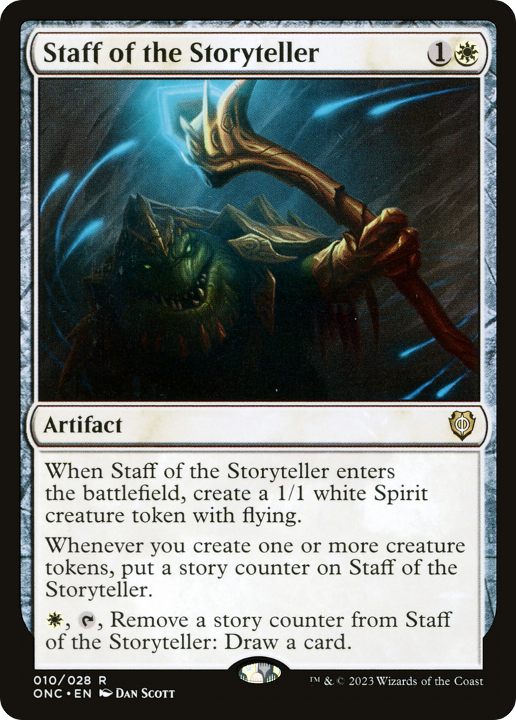 Staff of the Storyteller [Phyrexia: All Will Be One Commander] | Play N Trade Winnipeg