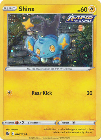 Shinx (046/163) (Cosmos Holo) [Sword & Shield: Battle Styles] | Play N Trade Winnipeg