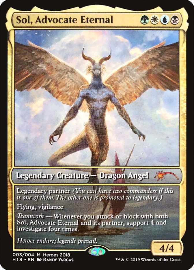 Sol, Advocate Eternal [Heroes of the Realm 2018] | Play N Trade Winnipeg