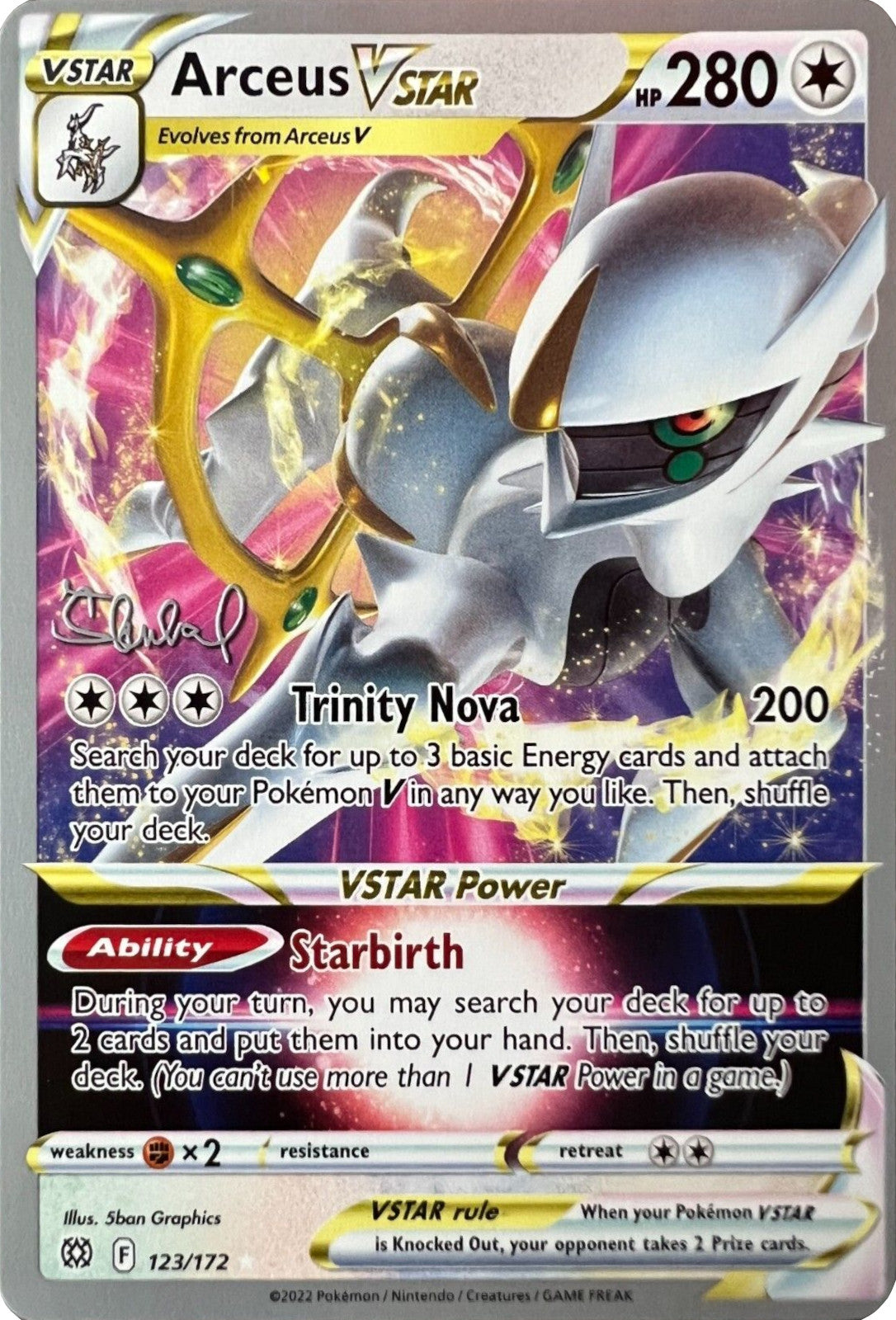 Arceus VSTAR (123/172) (ADP - Ondrej Skubal) [World Championships 2022] | Play N Trade Winnipeg