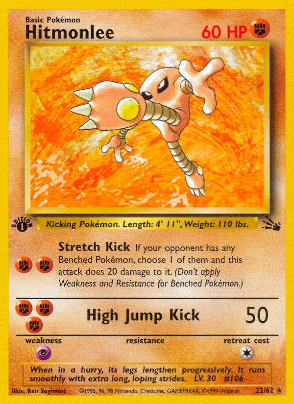 Hitmonlee (22/62) [Fossil 1st Edition] | Play N Trade Winnipeg