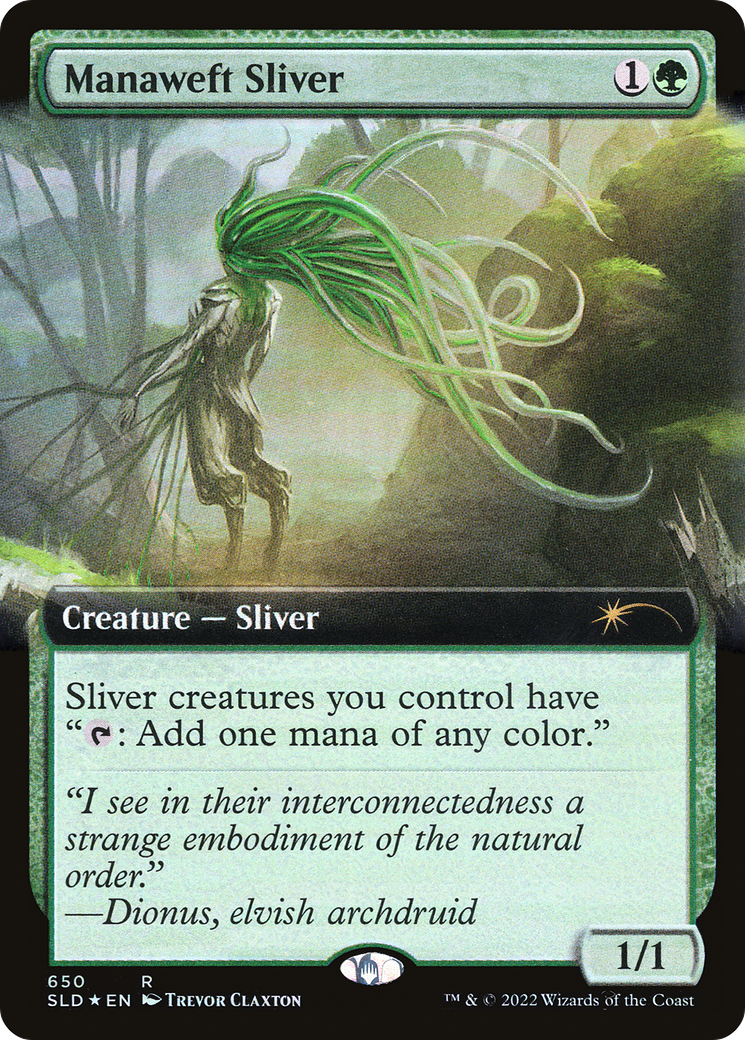 Manaweft Sliver (Extended Art) [Secret Lair Drop Promos] | Play N Trade Winnipeg