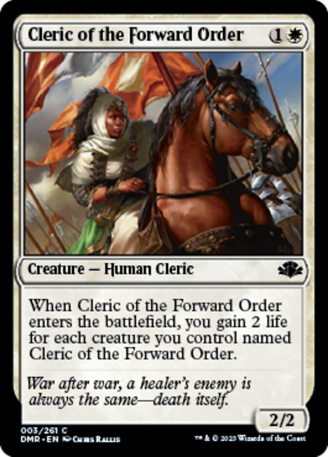 Cleric of the Forward Order [Dominaria Remastered] | Play N Trade Winnipeg