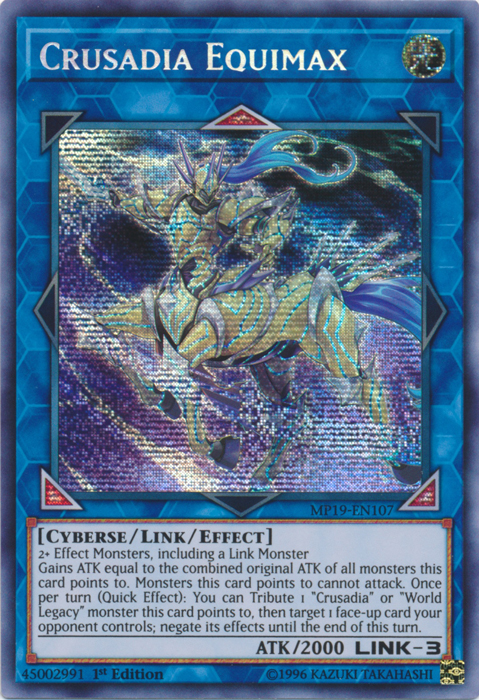 Crusadia Equimax [MP19-EN107] Prismatic Secret Rare | Play N Trade Winnipeg