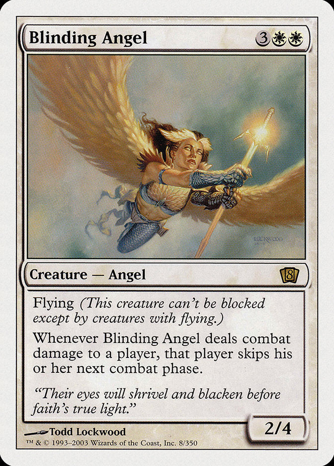 Blinding Angel (8th Edition) [Oversize Cards] | Play N Trade Winnipeg