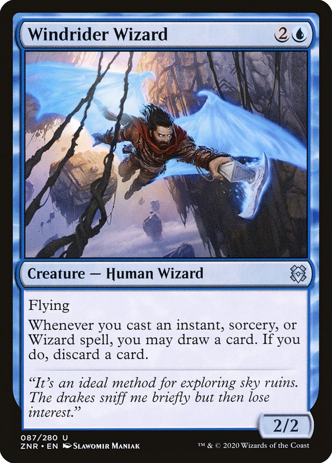 Windrider Wizard [Zendikar Rising] | Play N Trade Winnipeg