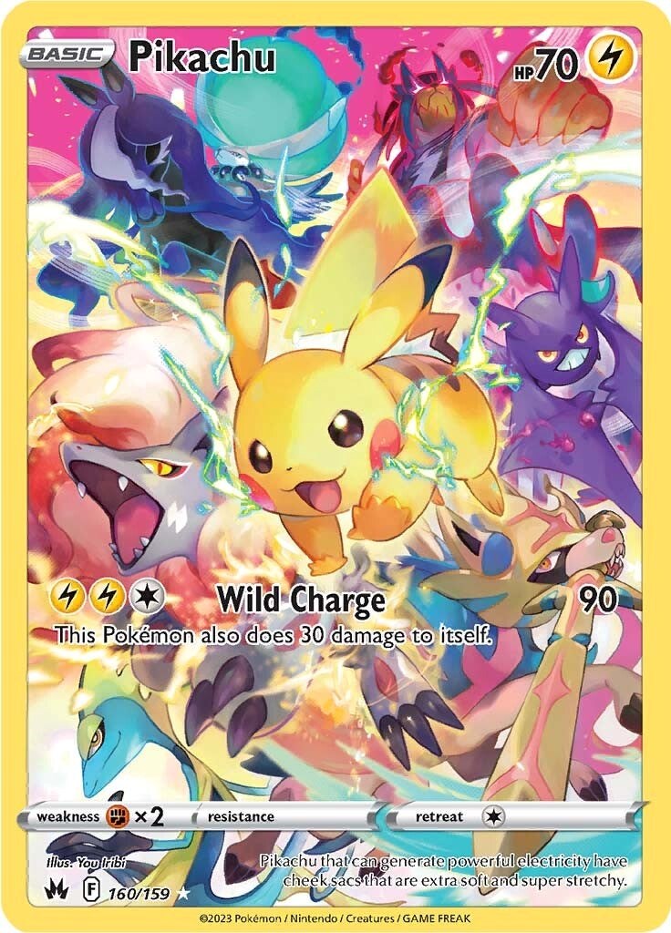 Pikachu (160/159) (Secret) [Sword & Shield: Crown Zenith] | Play N Trade Winnipeg