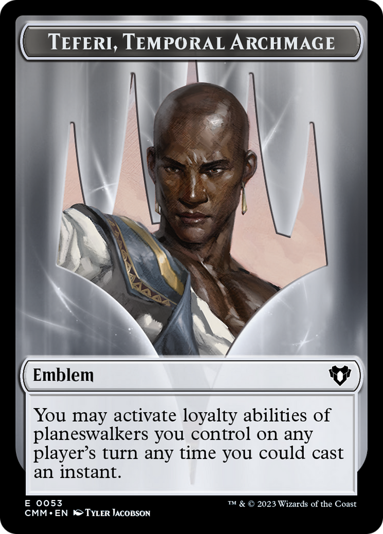 Teferi, Temporal Archmage Emblem [Commander Masters Tokens] | Play N Trade Winnipeg