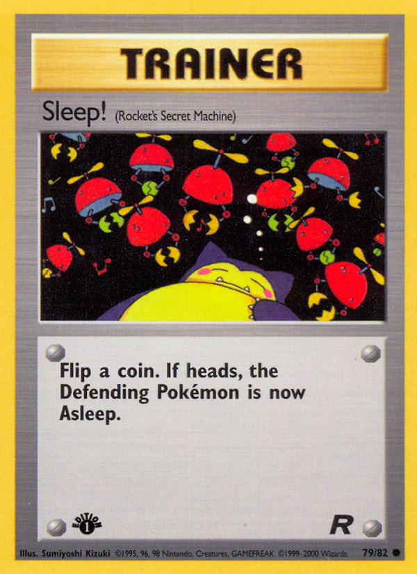 Sleep! (79/82) [Team Rocket 1st Edition] | Play N Trade Winnipeg