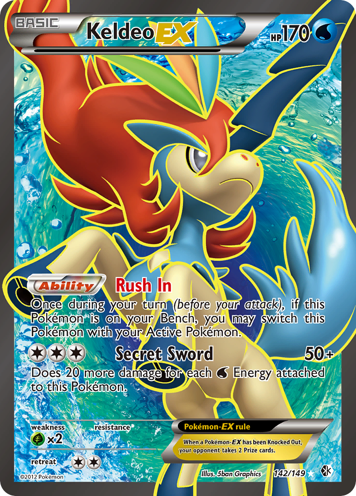 Keldeo EX (142/149) [Black & White: Boundaries Crossed] | Play N Trade Winnipeg