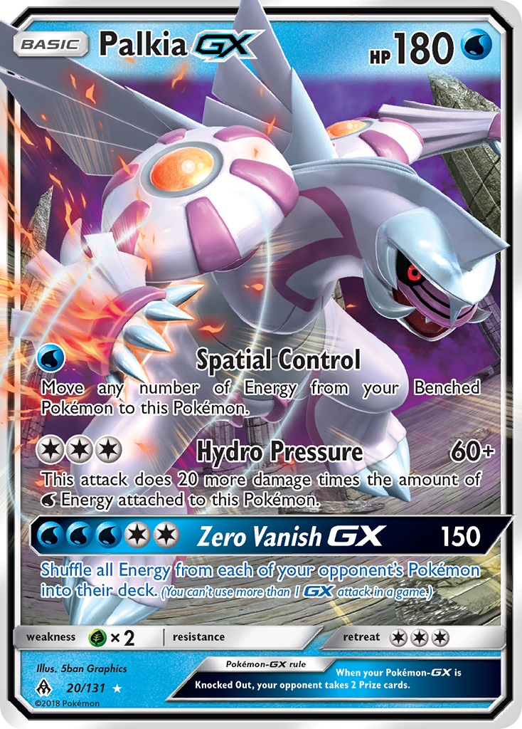 Palkia GX (20/131) [Sun & Moon: Forbidden Light] | Play N Trade Winnipeg