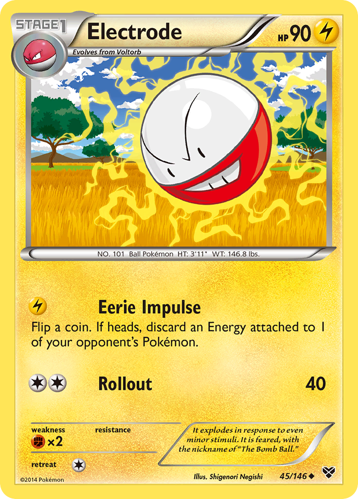 Electrode (45/146) [XY: Base Set] | Play N Trade Winnipeg