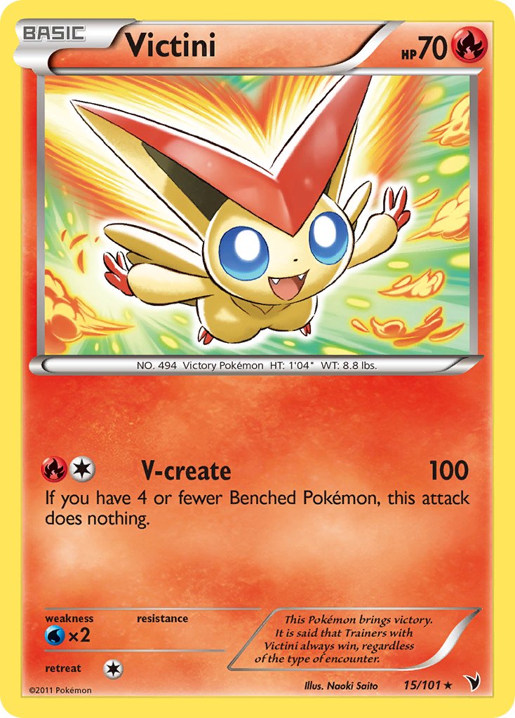 Victini (15/101) (Theme Deck Exclusive) [Black & White: Noble Victories] | Play N Trade Winnipeg