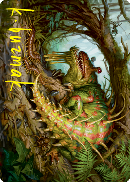 Blex, Vexing Pest Art Card (Gold-Stamped Signature) [Strixhaven: School of Mages Art Series] | Play N Trade Winnipeg