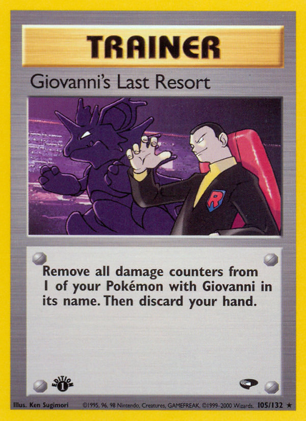 Giovanni's Last Resort (105/132) [Gym Challenge 1st Edition] | Play N Trade Winnipeg