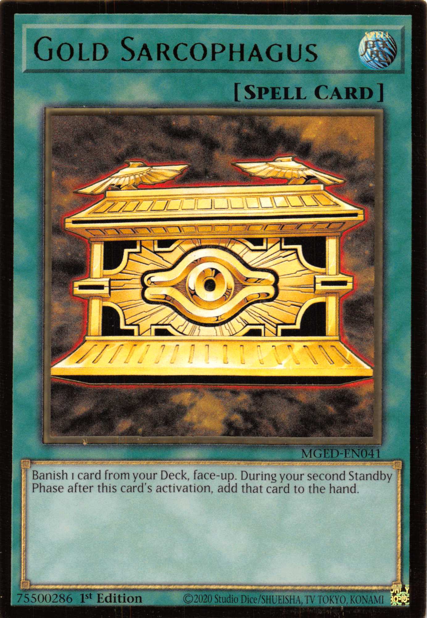 Gold Sarcophagus [MGED-EN041] Gold Rare | Play N Trade Winnipeg