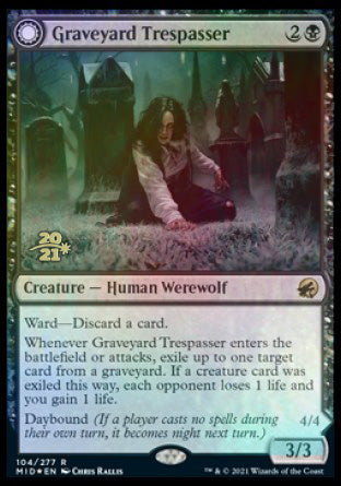 Graveyard Trespasser // Graveyard Glutton [Innistrad: Midnight Hunt Prerelease Promos] | Play N Trade Winnipeg