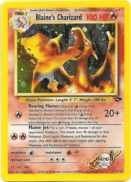 Blaine's Charizard (2/132) [Gym Challenge Unlimited] | Play N Trade Winnipeg