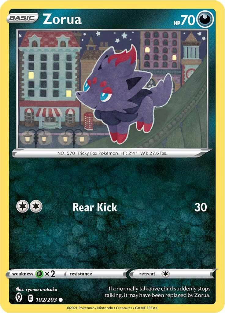 Zorua (102/203) [Sword & Shield: Evolving Skies] | Play N Trade Winnipeg