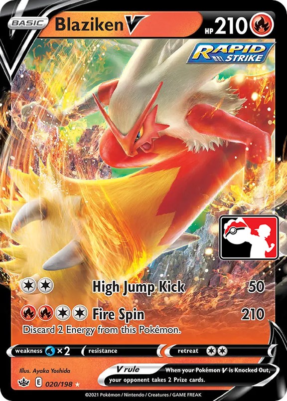 Blaziken V (020/198) [Prize Pack Series One] | Play N Trade Winnipeg