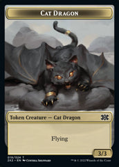 Cat Dragon // Eldrazi Scion Double-sided Token [Double Masters 2022 Tokens] | Play N Trade Winnipeg