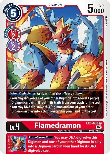 Flamedramon [EX3-008] [Revision Pack Cards] | Play N Trade Winnipeg