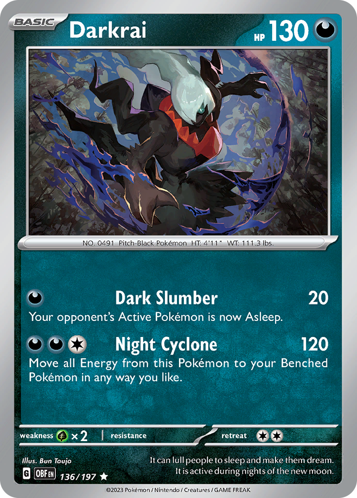 Darkrai (136/197) [Scarlet & Violet: Obsidian Flames] | Play N Trade Winnipeg