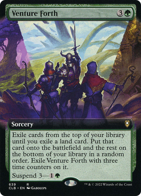 Venture Forth (Extended Art) [Commander Legends: Battle for Baldur's Gate] | Play N Trade Winnipeg