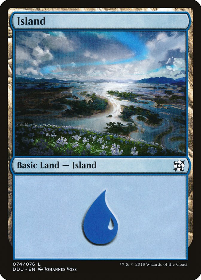 Island (74) [Duel Decks: Elves vs. Inventors] | Play N Trade Winnipeg