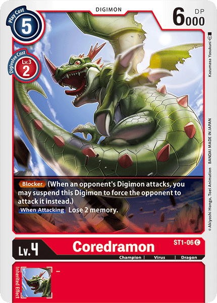 Coredramon [ST1-06] [Starter Deck: Gaia Red] | Play N Trade Winnipeg