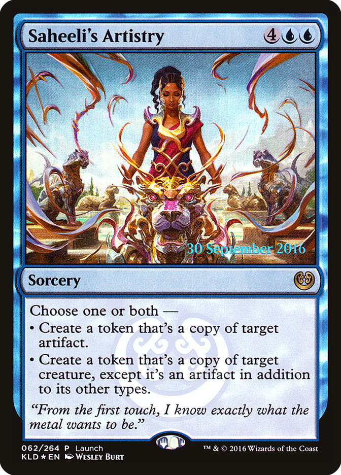 Saheeli's Artistry (Launch) [Kaladesh Promos] | Play N Trade Winnipeg